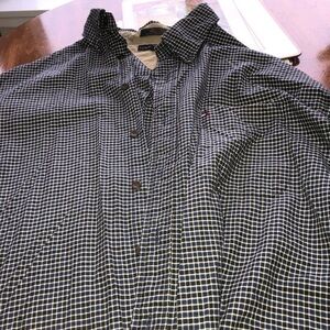 Tommy Hilfiger Blue and White Casual Button Down Shirt- xl -like new